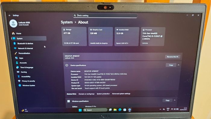 Dell Latitude 3520 i5(11 gen)/12GB/512 GB(NVMe) FHD 15.6" TouchScreen Laptop NoteBook