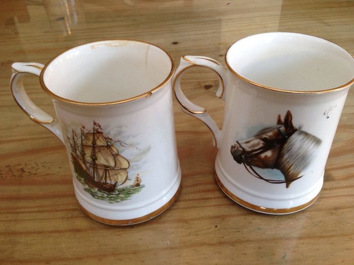 Royal Windsor Gold Trim Mug X 2