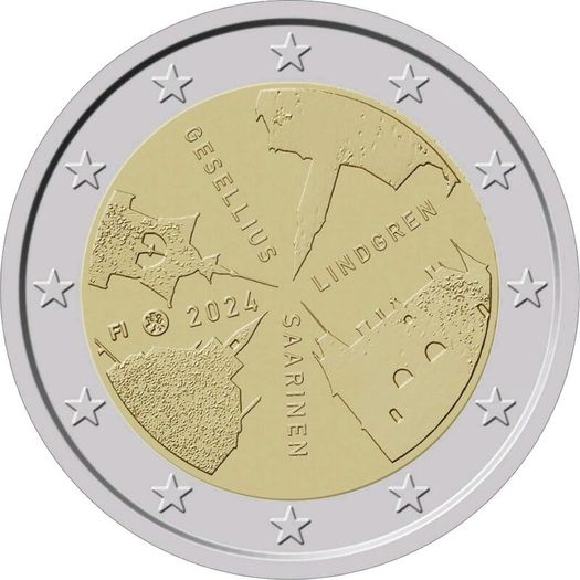 Finland 2 Euro Commemorative Coin 2024 - Finnish Architecture. Uncirculated.