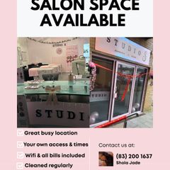 salon space to rent