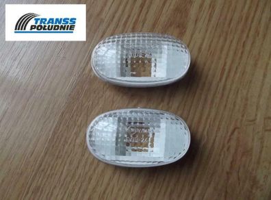 White Side Light Repeater Indicators Set Chevrolet Aveo Matiz Ii Spark Oe: 96415789