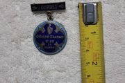 Enamel Lourdes pendant