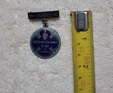 Enamel Lourdes pendant