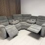 Sorrento Corner Grey Fabric Recliner Sofa Image 3