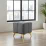 Bubble Cube Pouffe  Velvet Upholstery, Designer Accent Seat Image 3