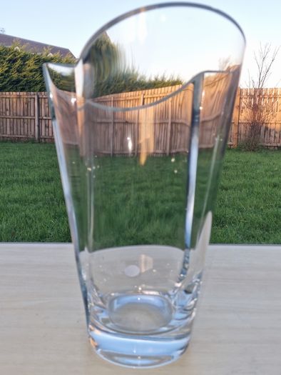 Bohemia art glass vase