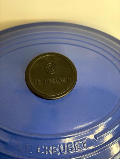 Vintage Le Creuset Cast Iron Oval Casserole Dish Size 29 4.7 Litre - Dark Blue Navy Dutch Oven Pot