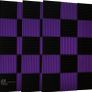 MULTIPLE COLOURS AVAILABLE 48 x Acoustic Foam Wedges Wall Panels - 1" x 12" x 12" - Purple / Black - Sound Absorption for Studios 1" x 12" x 12" Image 3