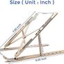MULTIPLE COLOURS AVAILABLE Extra Strong Adjustable Laptop Stand Riser Laptop Holder for Desk Air-Ventilation Notebook Mount, Compatible with MacBook Air, Pro, Del Image 7