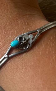 Native American Navajo silver & Turquoise Bracelet