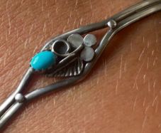 Native American Navajo silver & Turquoise Bracelet