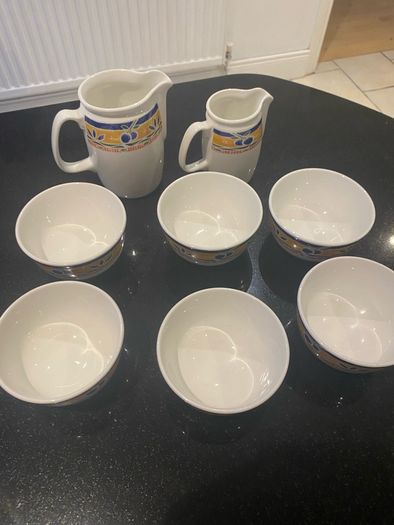Vintage Steelite  international Albailite  England bows and jugs