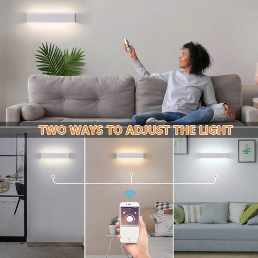 Brand New Indoor wall light with remote control Bluetooth APP,