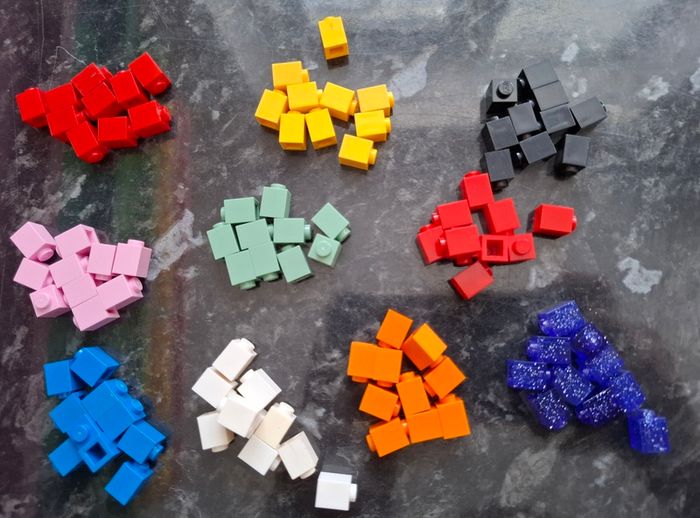 Lego 1 x 1 blocks