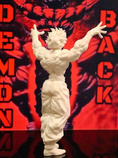 3D Printed  Yujiro Hanma Figurine From The Baki The Grappler Anime Series