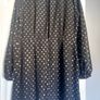 Warehouse dress, black with gold polka dots Image 3