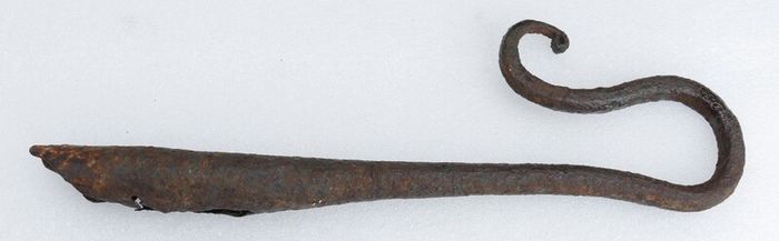 1700's rare Hand forged iron Shepherd's "crook "