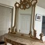 Authentic Italian marble console table and matching mirror Image 5