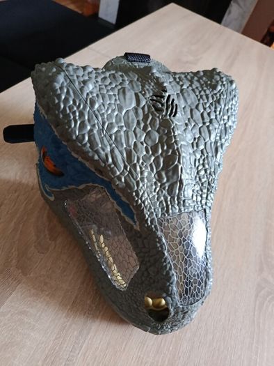Mattel Jurassic World Velociraptor Blue Electronic Mask