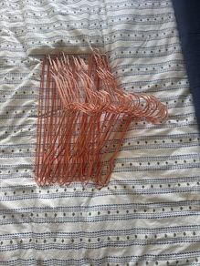 Rose gold 36 metal clothes hangers
