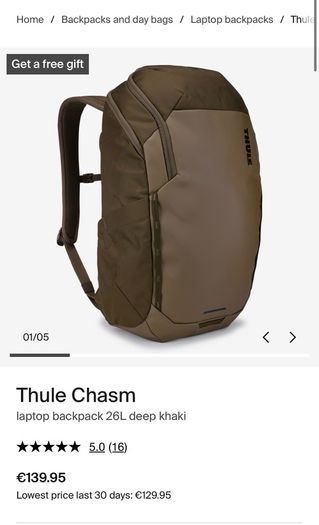 Thule Chasm 26L laptop bag