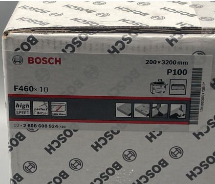 10x Bosch Sanding Belts 200x3200mm F460 High Speed Extra Strong