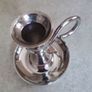 silver plated candlesticks / vintage silver plated zinc candlesticks. Image 7