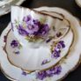 Rare Antique Melba Bone China "Violets" Tea Set Image 10