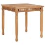 Garden Dining Table 80x80x80 cm Solid Teak Wood Image 5