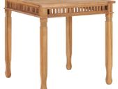 Garden Dining Table 80x80x80 cm Solid Teak Wood