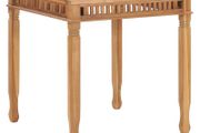 Garden Dining Table 80x80x80 cm Solid Teak Wood