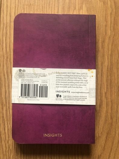 Harry Potter Spells Pocket Notebook Collection journals (Set of 3)