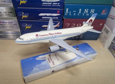 America West Airlines 1:200 scale model airplane, Airbus A320 aircraft, NEW