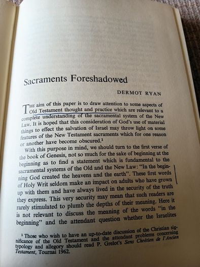 1964 1st Ed Sacraments. Papers of the Maynooth Union Summer School 1963.