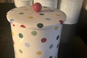 Emma Bridgewater polka dot tin storage