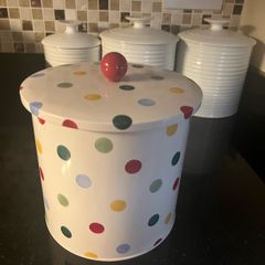 Emma Bridgewater polka dot tin storage