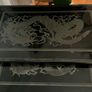 Vintage Oriental Set of 4 Black Lacquered Nest of Tables Image 2