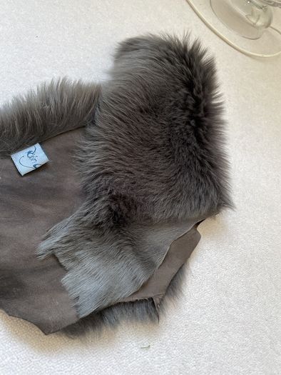 Stunning  leather fur neck piece