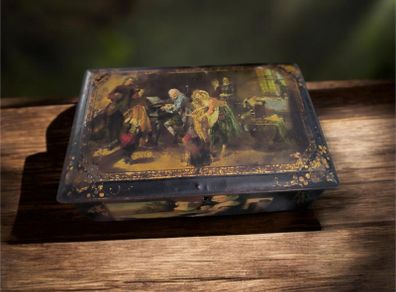 Antique Metal Tin Riley Brothers Halifax Circa 1900