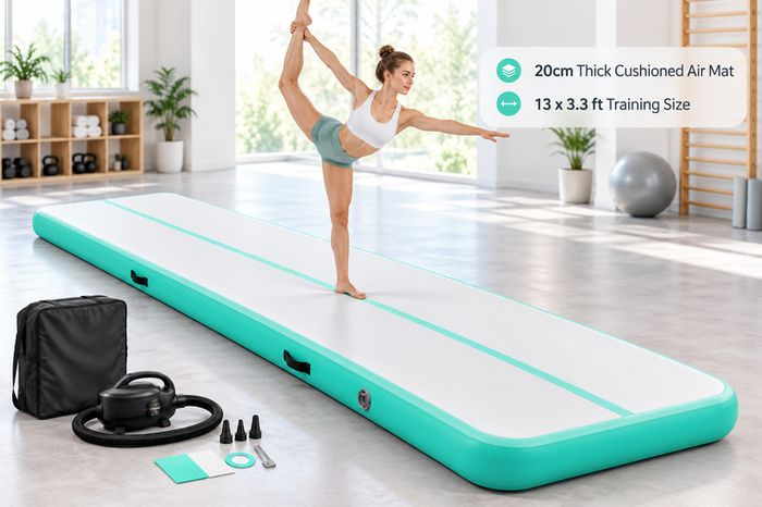 Inflatable Gymnastics Mat 4m with Electric Pump