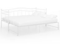 main image for ad Pull-out Sofa Bed Frame White Metal 90x200 cm