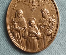 Irish made Bronze Religious medal