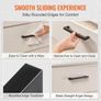 Center Slim Square Kitchen Cabinet Drawer, Stainless Steel Modern Kitchen Cupboard Door Handles for Kitchen Bathroom Bar Hardware Matte Black Image 6