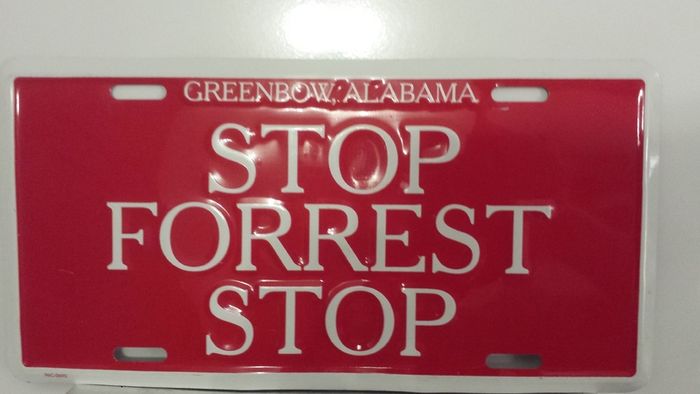 License Plate Stop Forrest Stop