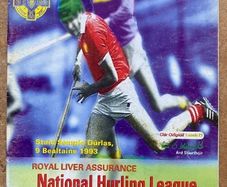 Very Rare 1993 Cork v Wexford - GAA National Hurling League Final Programme