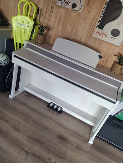 White Thomann piano