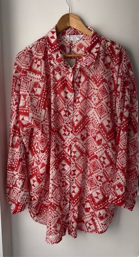 Primark ladies lightweight blouse burnt orange size 14 to 16