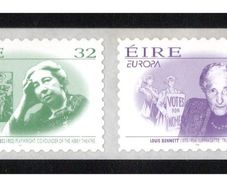 1996 Ireland Europa Famous Women Self-Adhesive Commemorative Stamps Mint Never Hinged (MNH)