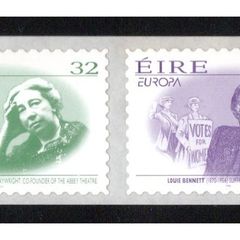 1996 Ireland Europa Famous Women Self-Adhesive Commemorative Stamps Mint Never Hinged (MNH)