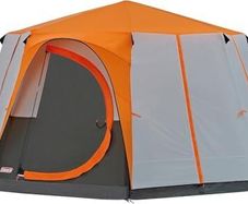 Tent Octagon, 6 Man Festival Dome Tent, 6 Person Family Camping Tent with 360 Panoramic View, Stable Steel Pole Construction, Sewn-in Groundsheet, 100 Percent Waterproof